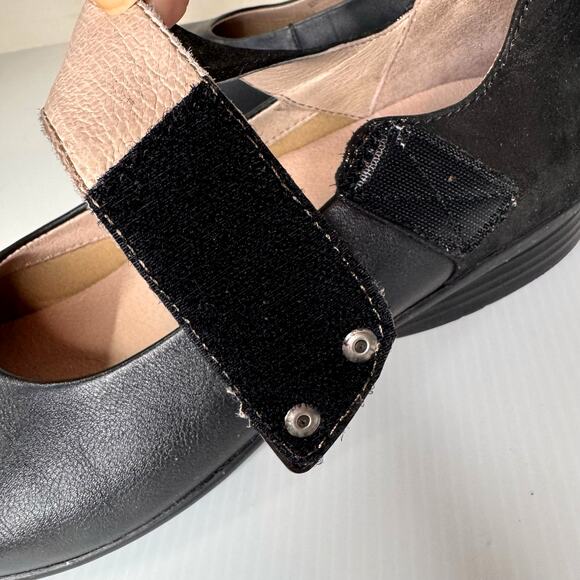 DANSKO Audrey Mary Janes Women's 9.5/EU 40 Ballet Flat Black Leather Sparkle - Picture 9 of 11